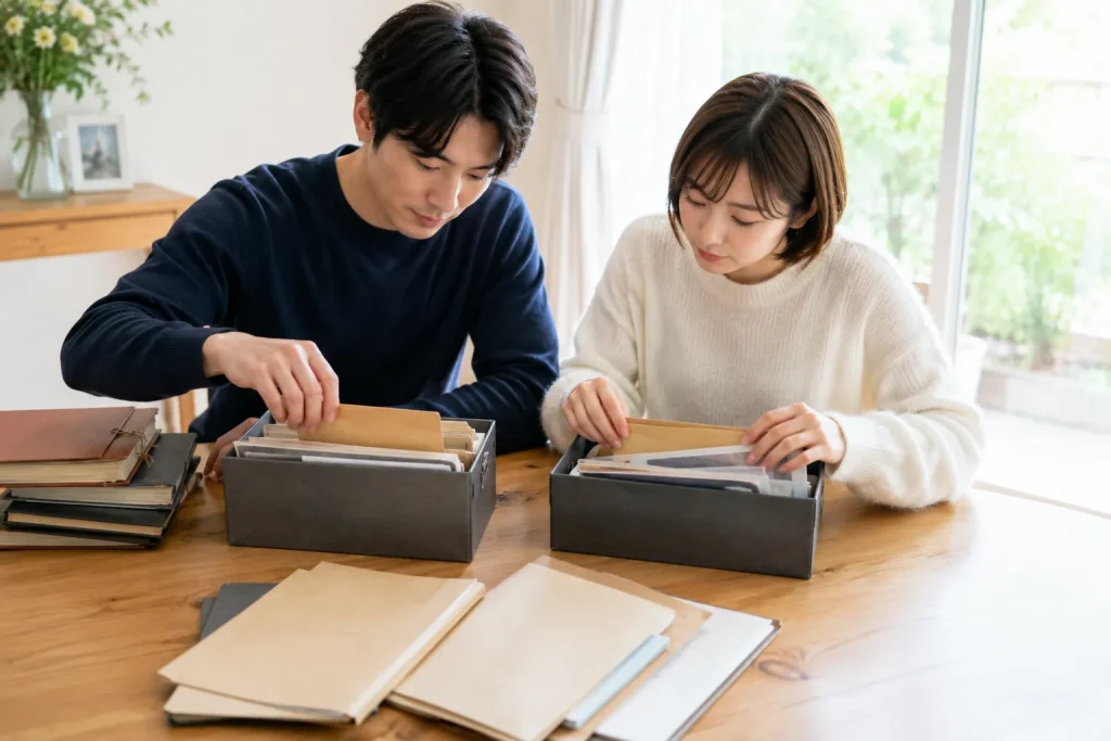 確定申告の書類を準備しているイメージ