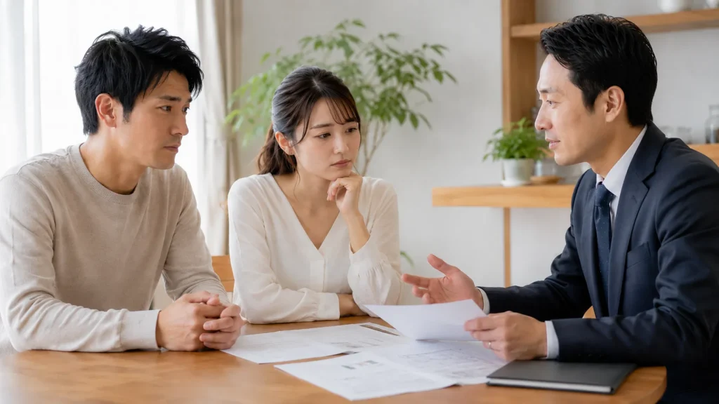 返済について金融機関や専門家に相談しているイメージ