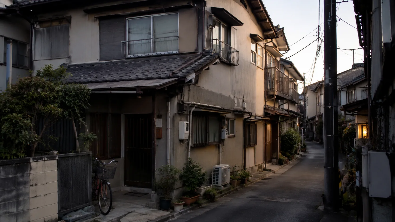 路地に面した再建築不可の家のイメージ