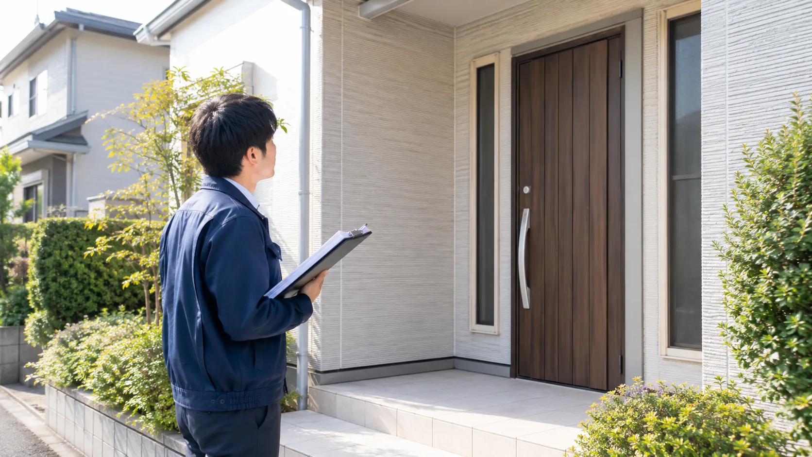 転勤中の家の管理を管理会社に任せるイメージ