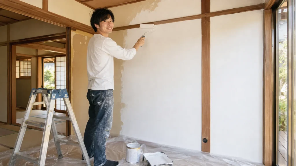 古い家を自分の手で直している買主さまのイメージ