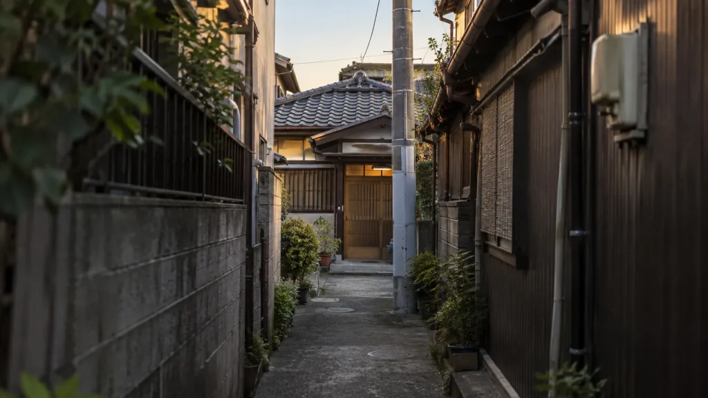 建て替えができない土地に建つ木造平屋を修繕して、賃貸として使っているイメージ