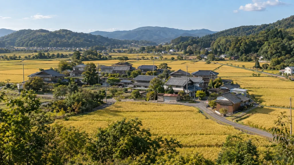 市街化調整区域の集落に建つ住宅（イメージ）